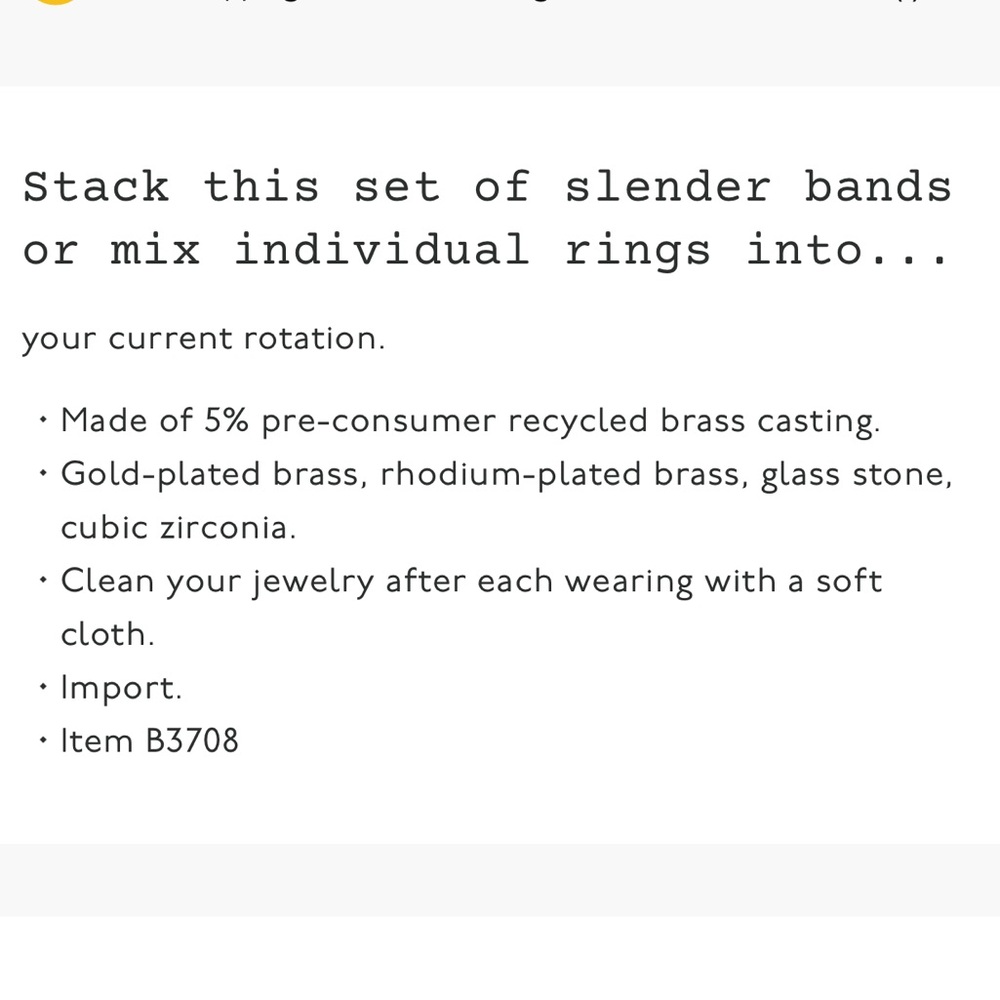 Madewell Rings - Picture 2 of 3